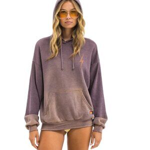 Aviator Nation Faded Bolt Stitch Relaxed Hoodie